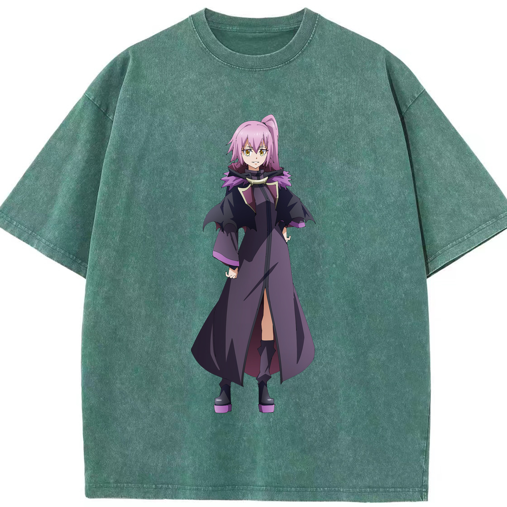 （画像用） 転スラ Regarding Reincarnated to Slime 綿100% ヴィンテージ風 半袖Tシャツ（フロントプリント）